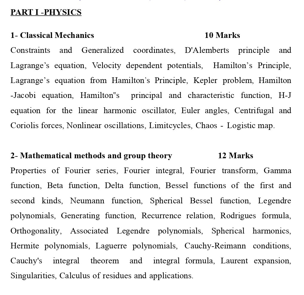 HSST Physics Syllabus 2025
